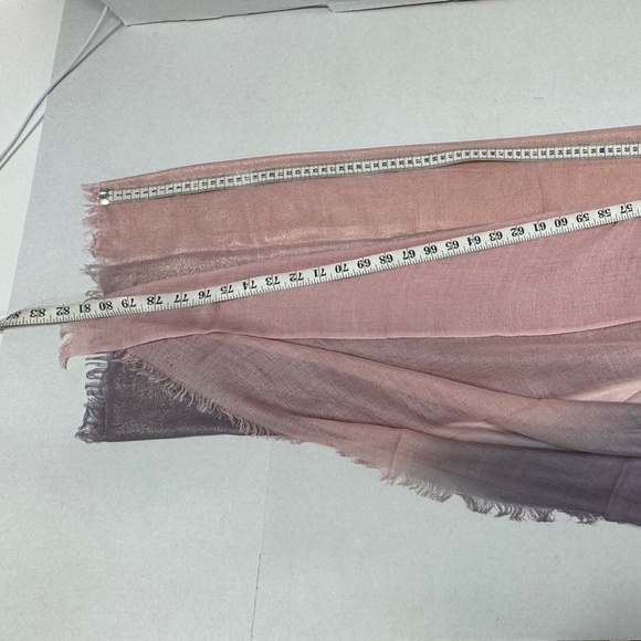 Jim Thompson Purple/Pink Scarf Shawl 82" x 35" - NEW in Bag. - Picture 5 of 14